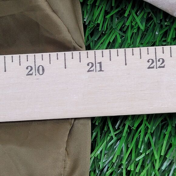 Phoenix Bomber Jacket M/L 21x21 Taupe Boxy Colorblock - Picture 5 of 13